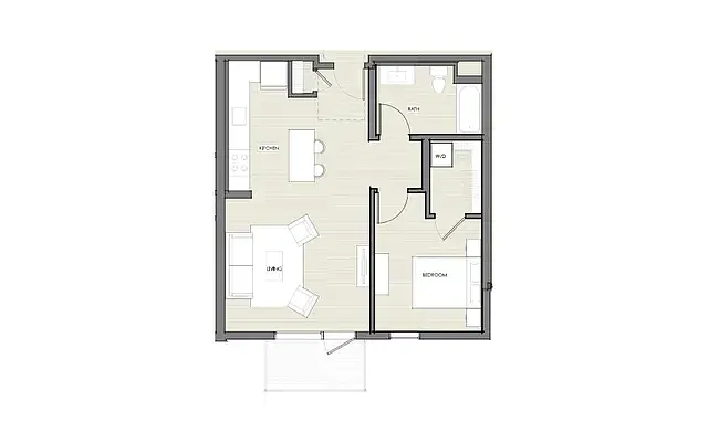 Floor plan One Bedroom