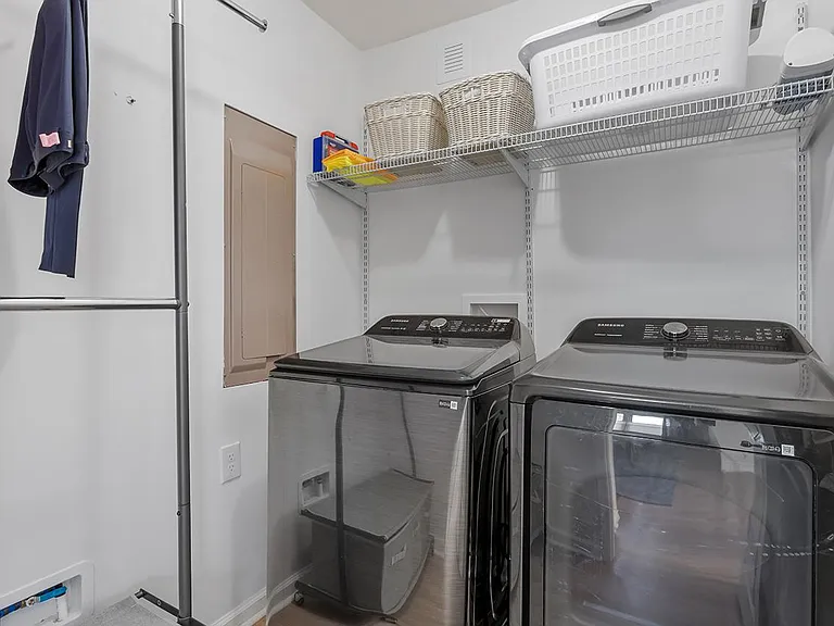 laundry room and closet
