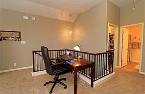 Dedicated desk area in family room