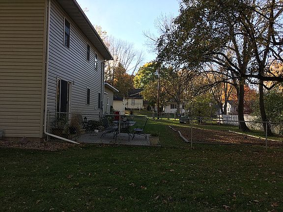 Fenced yard on Lot & 1/2