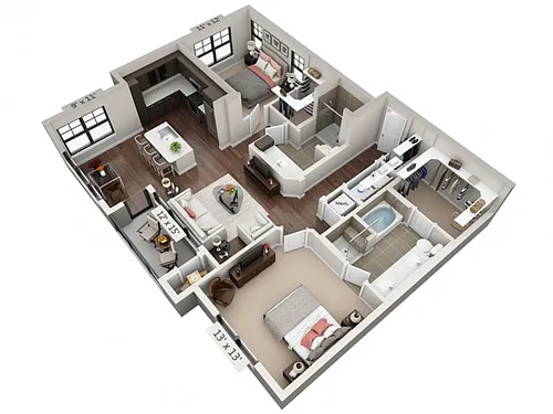 Floor plan Burney