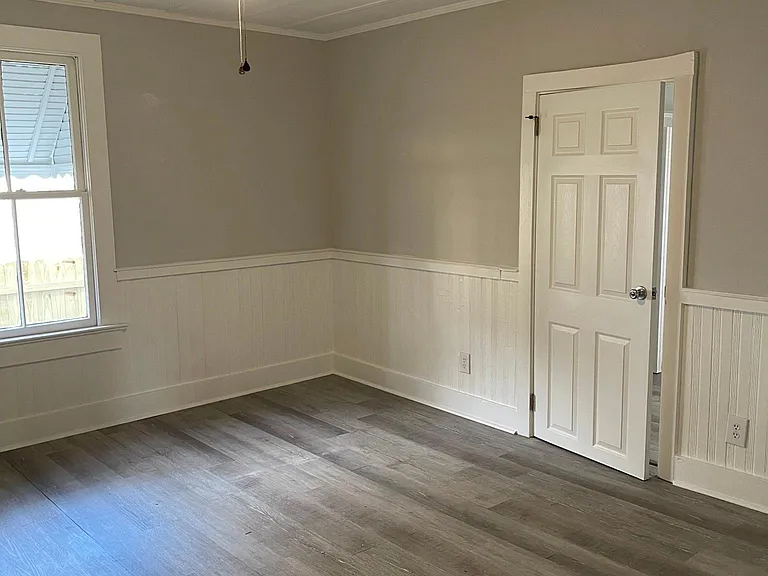 Second bedroom; has door leading to third bedroom which can be shut.