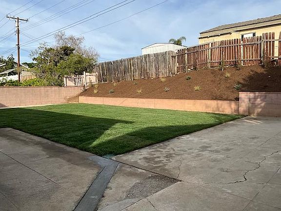 Relandscaped back yard