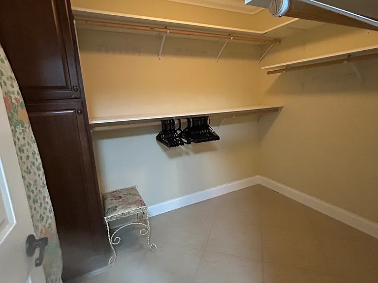 Master bathroom walk in closet