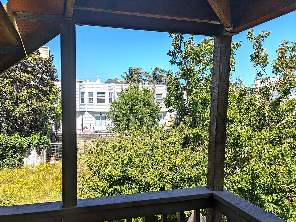 Looking out from the private deck