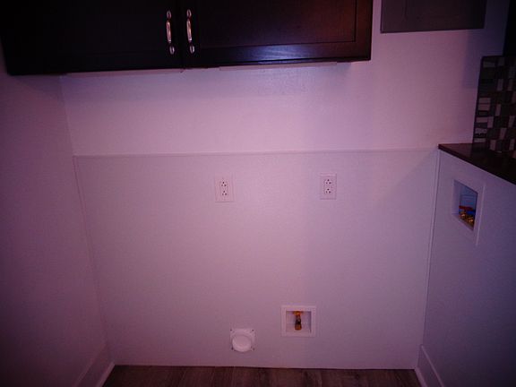 Laundry Area in kitchen