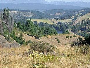 Western view of valley