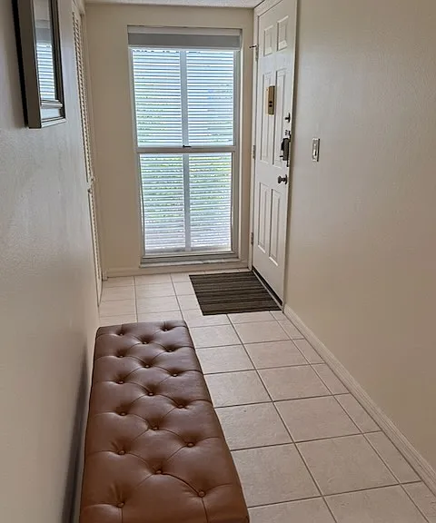 Entry way and front door