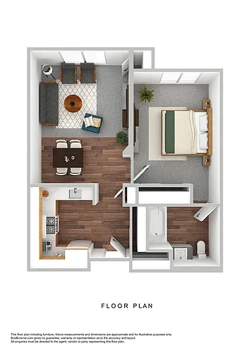 Floor plan One Bedroom