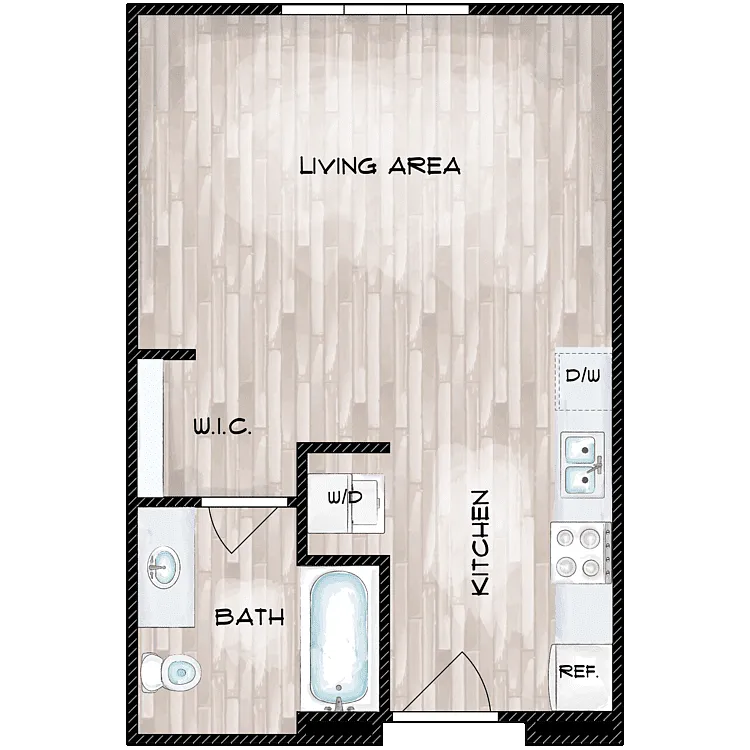 Floor plan Studio