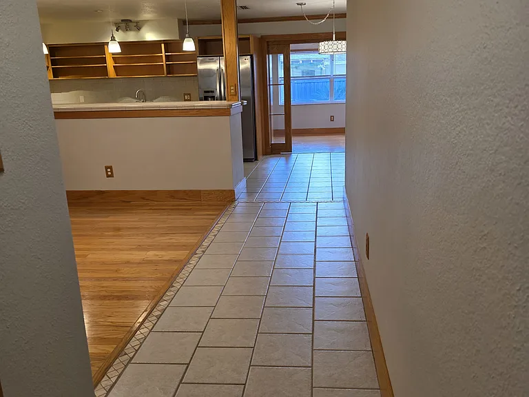Walking in the front door