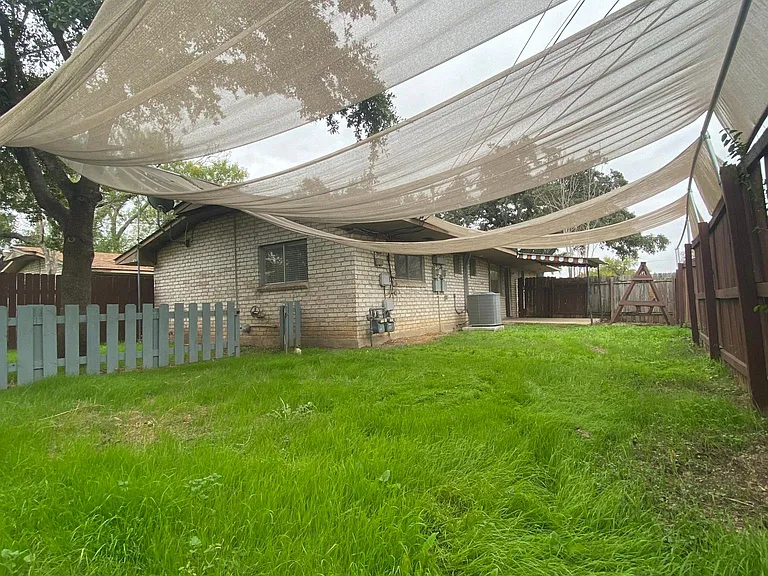 Private Backyard with optional shades