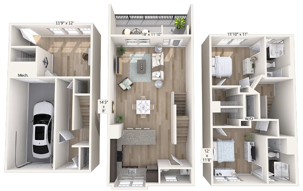 Floor plan B2T-1641sq-Stainless-denwin-2109