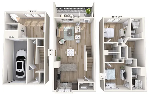 Floor plan B2T-1641sq-Stainless-denwin-2109