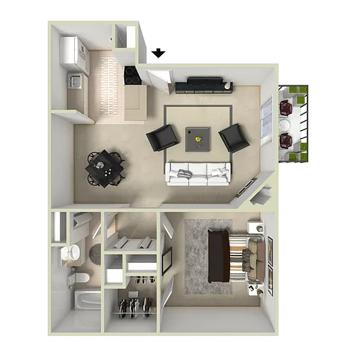 Floor plan Manitou - Renovated