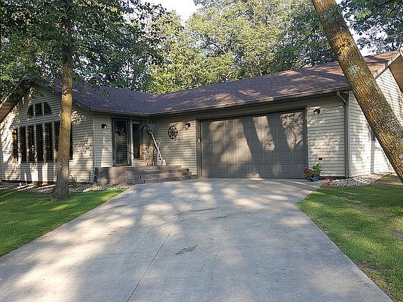 Attached double car garage