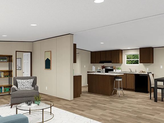 LIVING ROOM AND KITCHEN