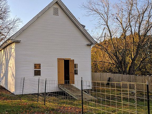 Back of barn, door and ramp