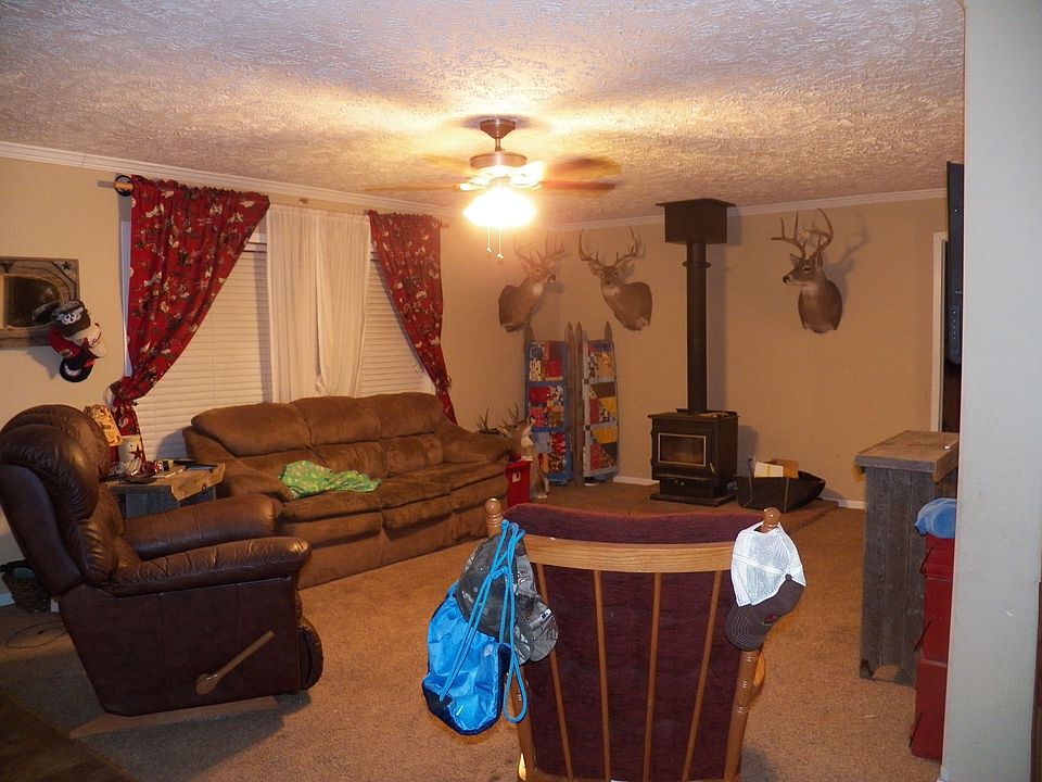 Living room with woodburning stove