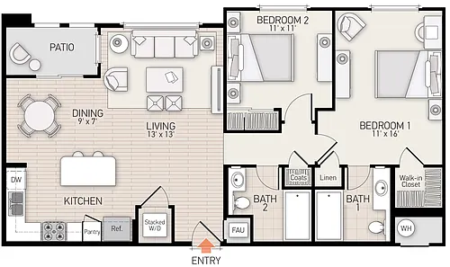 Floor plan Villetta - Plan U