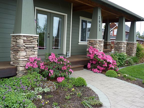 Flagstone entrance