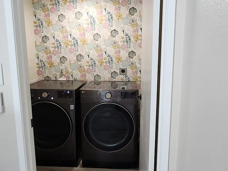 Laundry and half bath