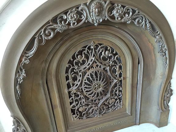 Detail of hand - wrought iron