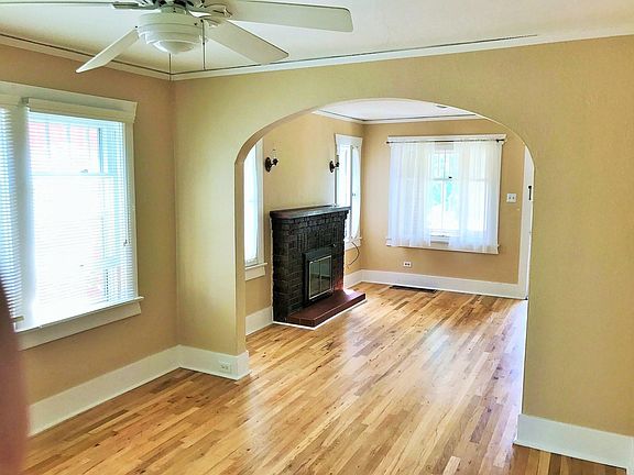 Living room and dining room