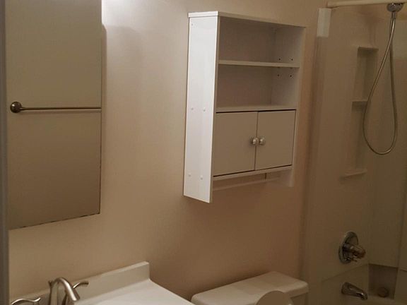 New vanity with lots of bath storage