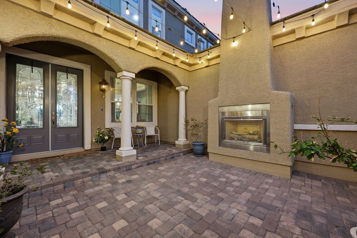 Twilight Front Patio