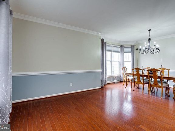 Living Room with Chair Railing