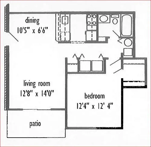 Floor plan 1 Bedroom