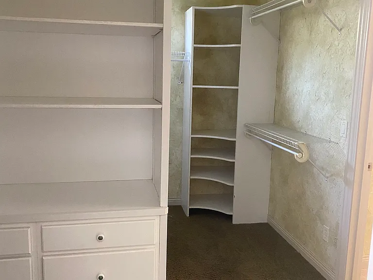 Master walk-in closet