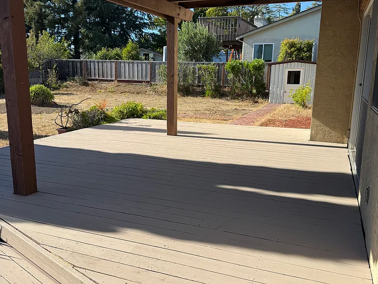 Backyard deck
