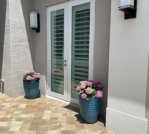 French Doors into Den