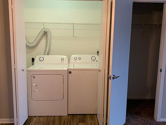 Washer and dryer included. Massive storage closet that runs the entire length of the wall. This photo does not do it justice!