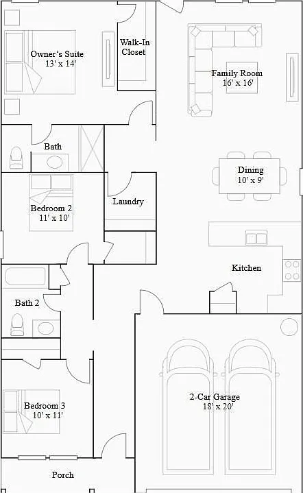 3 bed, 2.0 bath, 1464 sqft, $1,800 — Photo 2
