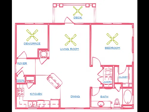 Floor plan Paris Peacock
