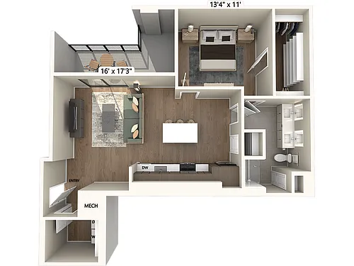 Floor plan A14-Scheme3