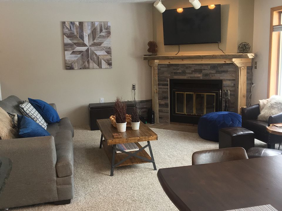 View from dining area into main living area