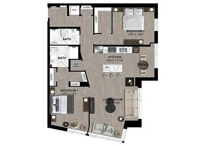 Floor plan B118