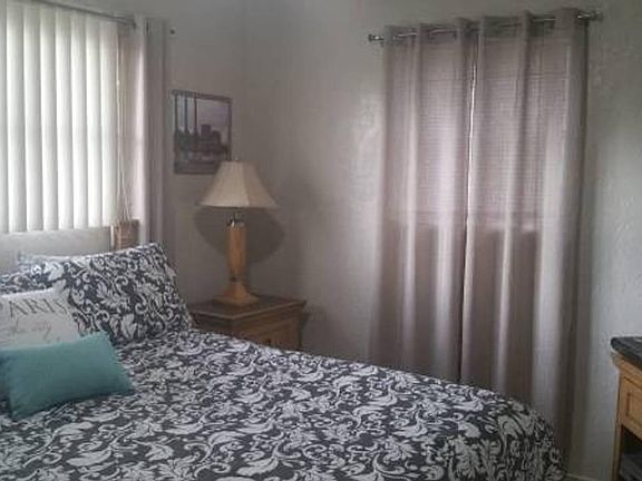 Bedroom fits king bed.