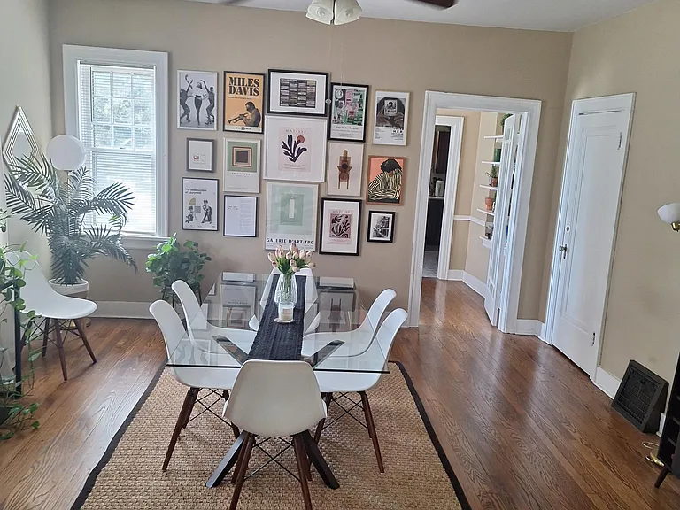 one of two dining rooms
