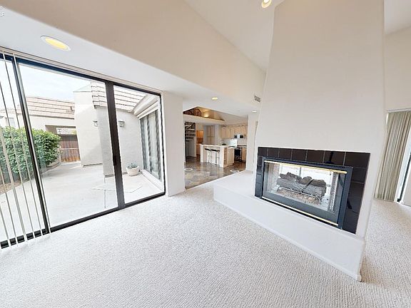 Private courtyard view from living area