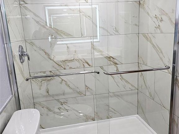 Upgraded master bathroom