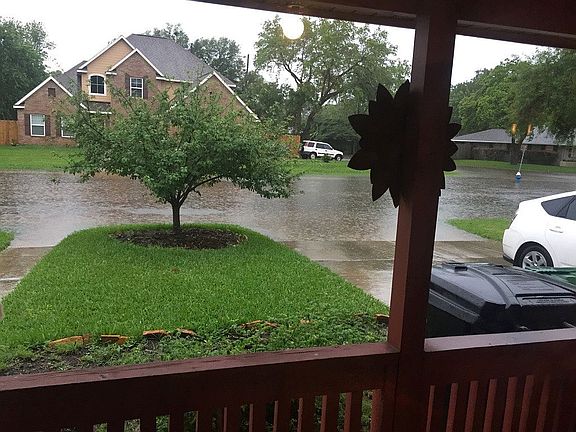 Max flood: halfway up yard