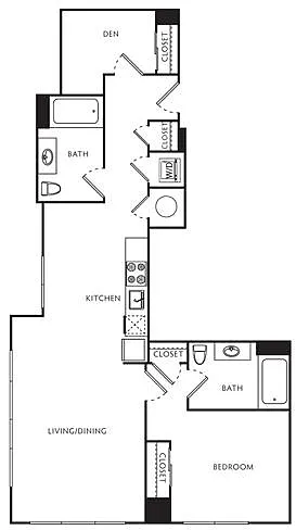 Floor plan D1 Den
