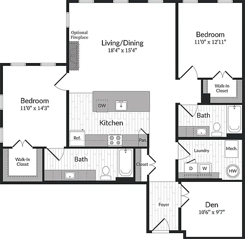 Floor plan G1_CF