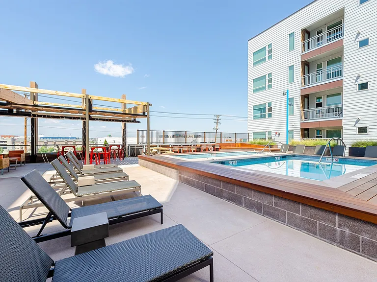 Our amenities package was built for the Denver lifestyle. From our year-round pool and spa deck, to our rooftop lounge to our club-quality fitness studio, to our expansive social areas, our amenities are designed to connect to the city and with each other