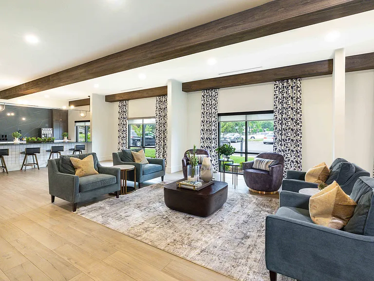 Resident lounge with plush seating